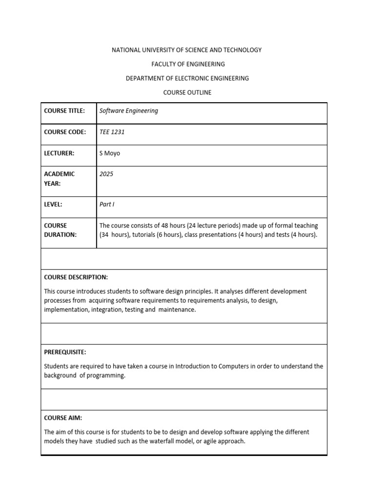 Software Engineering Part 1 2025 | PDF