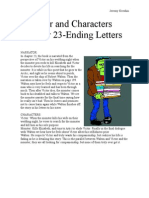Narrator and Characters Chapter 23-Ending Letters