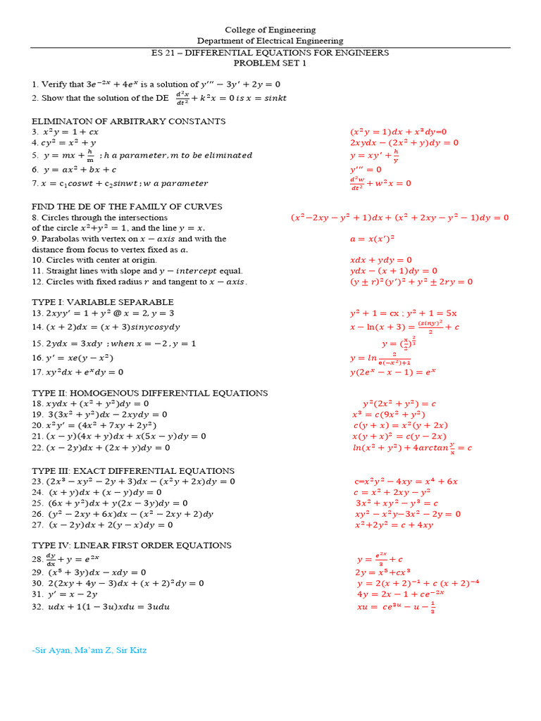Problem Set 1 | PDF | Circle | Tangent