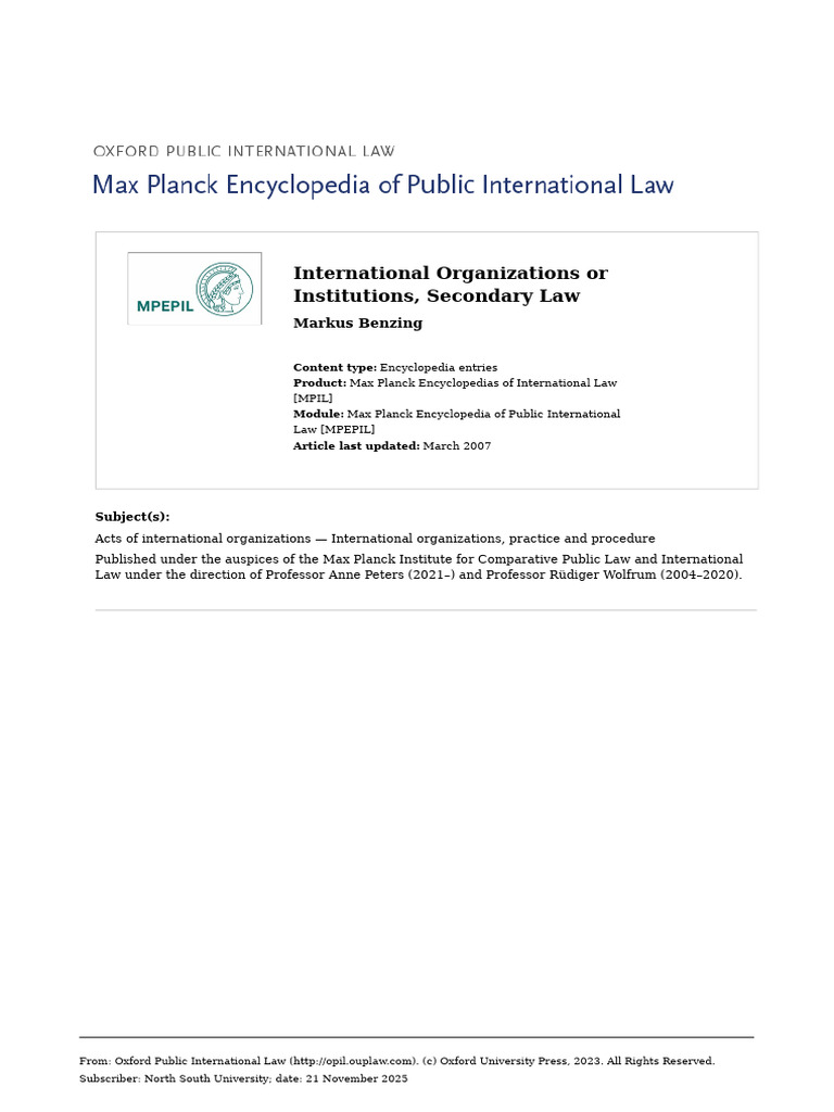 Law 9780199231690 E508 | PDF | International Law | Treaty