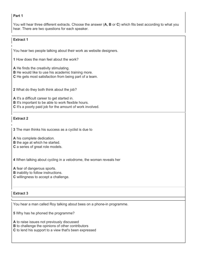 Listening 2 | PDF