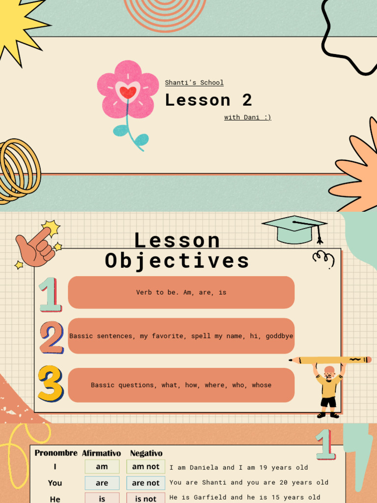 Colorful English Class Education Presentation | PDF
