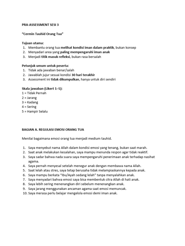 RTCC Pra-Assessment Sesi 3 | PDF
