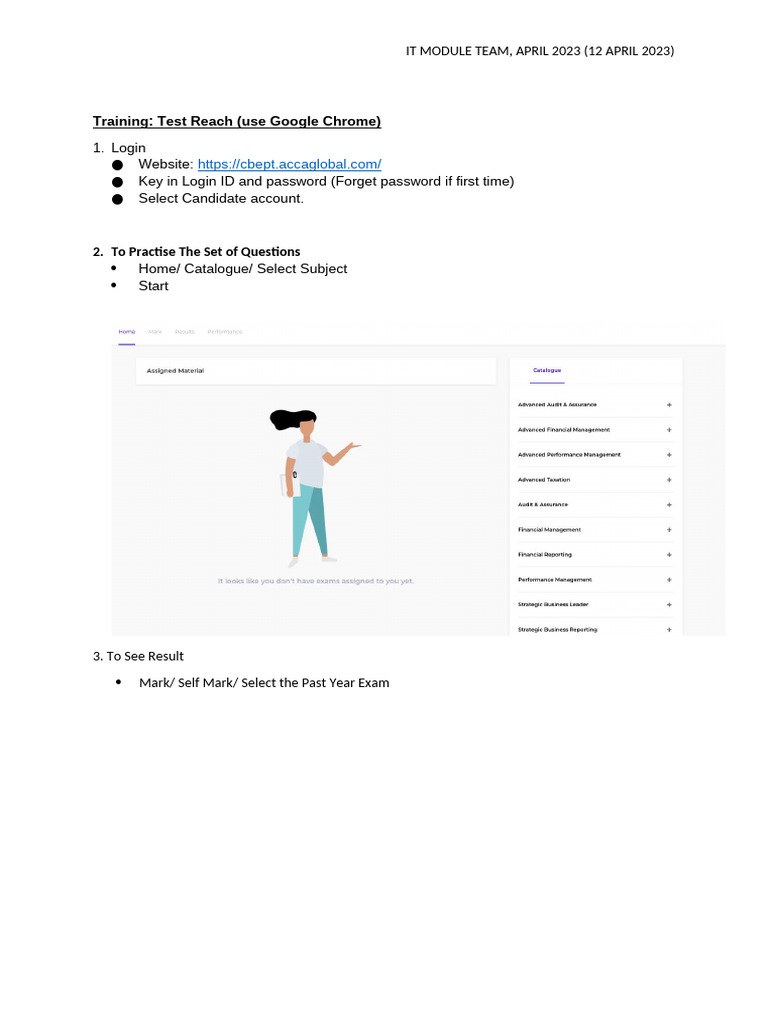 Test Reach Guideline | PDF