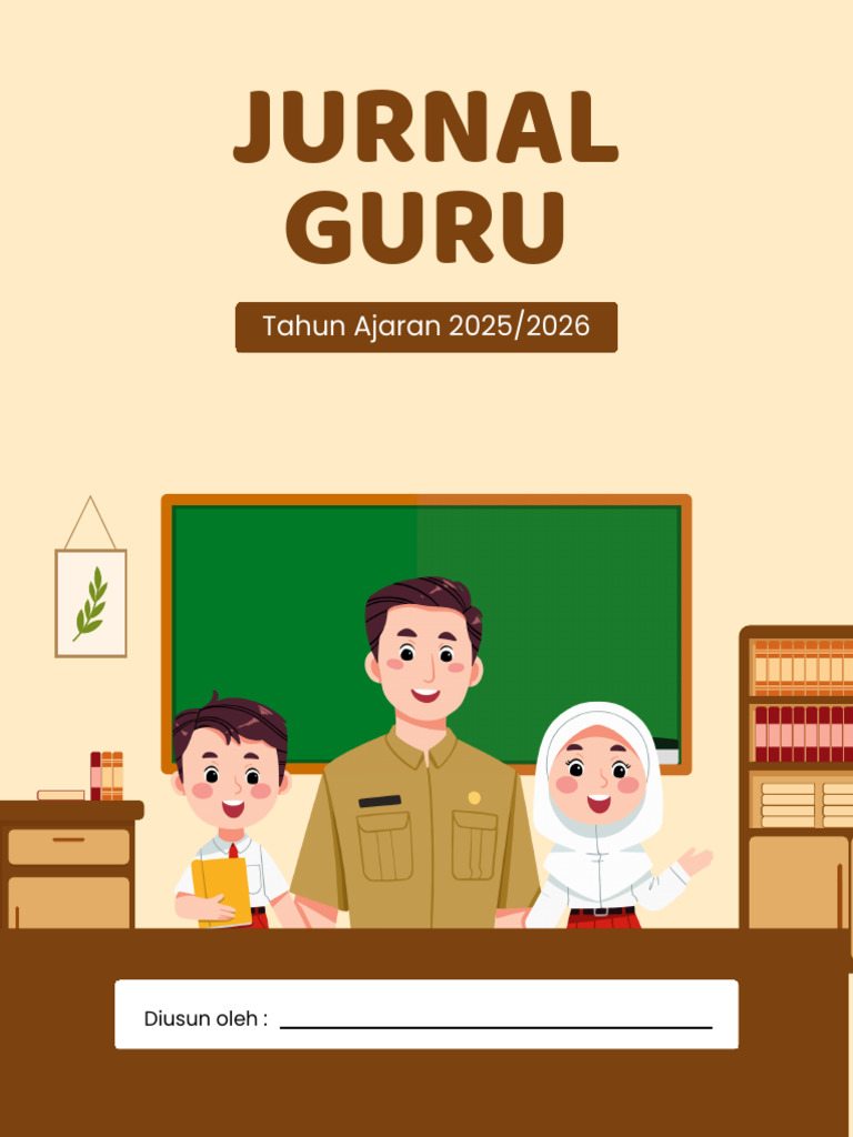 Jurnal Guru Catatan Kegiatan Dokumen A4 Cokelat Ilustratif | PDF