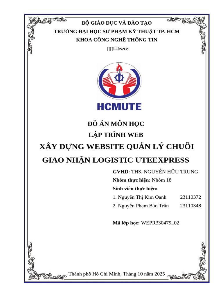 BaoCaoCuoiKy Nhom18 | PDF