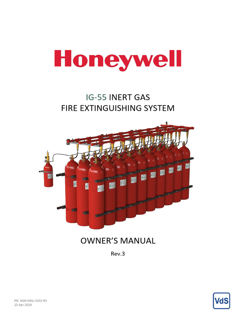 HSN MNL Ig55 r3 Inert Gas System Manual | PDF | Argon | Fires