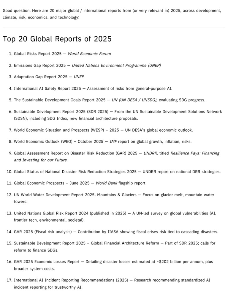 Top Reports | PDF | Sustainability | Climate Resilience