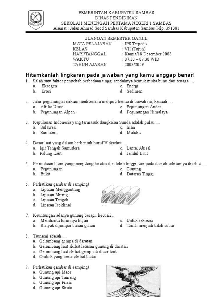 Contoh Soal Ips Terpadu Dan Pembahasan Berbagi Contoh Soal