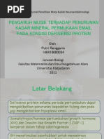 Download PENGARUH MUSIK TERHADAP PENURUNANKADAR MINERAL PERMUKAAN EMAILPADA KONDISI DEFISIENSI PROTEIN by Putri Rengganis SN98961654 doc pdf