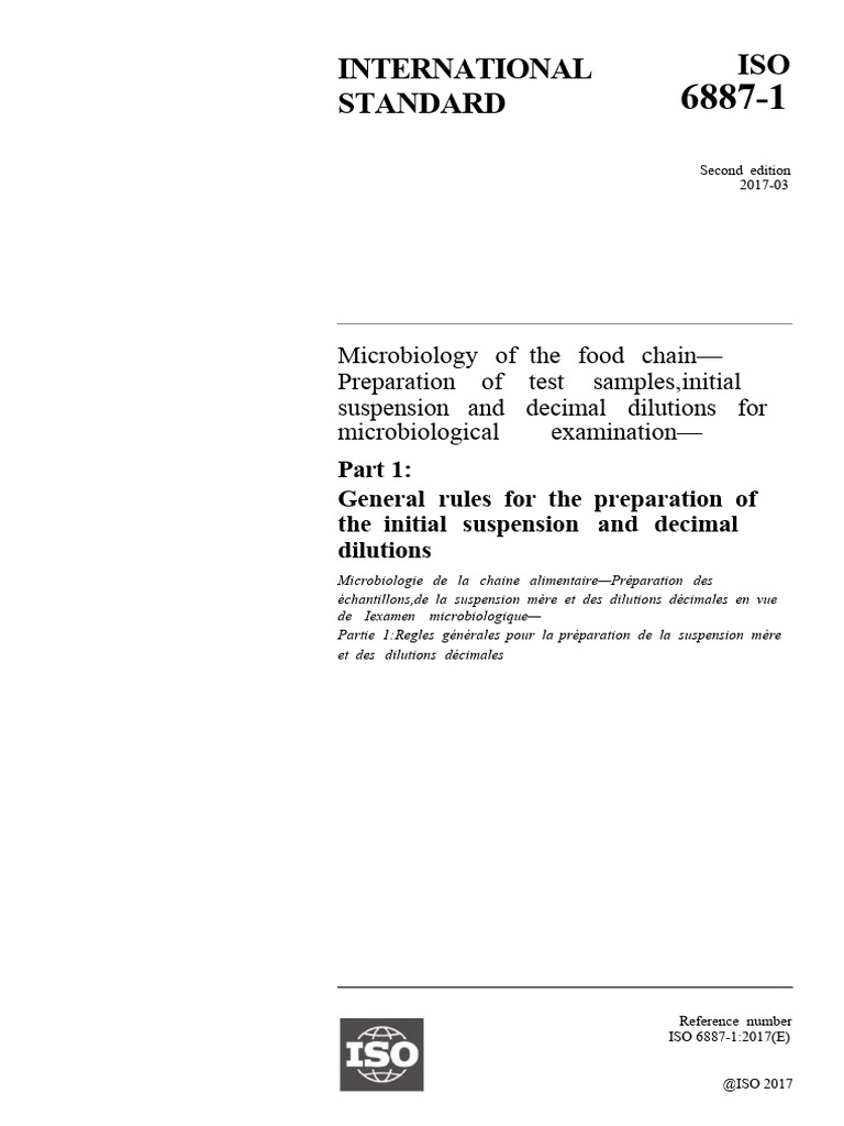 Iso 6887-1 20171769675048 | PDF | International Organization For ...