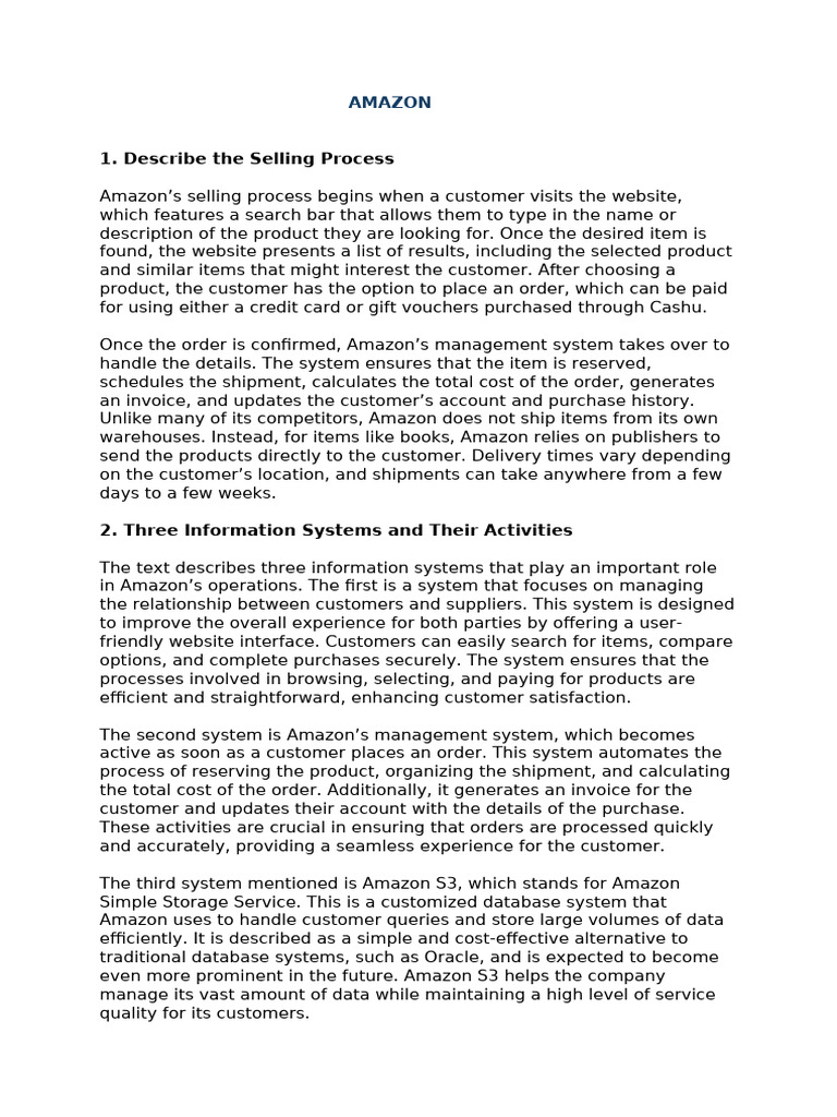 amazon 2 | PDF | Databases | Customer