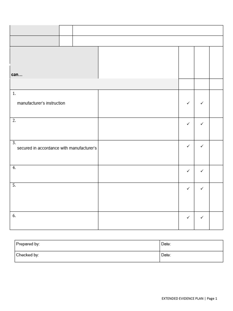 Template Extended Evidence Plan | PDF | Traffic | Transport