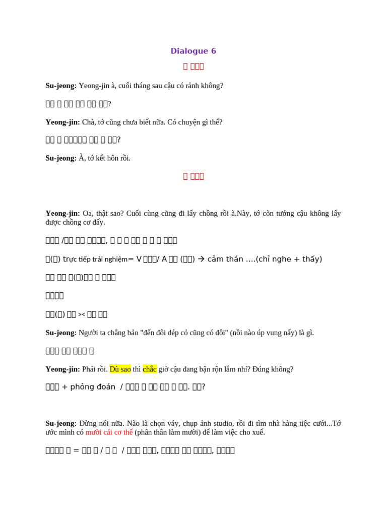 Dialogue 6 | PDF