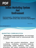 Download Marketing Enviorment Communication - Soft Drinks by prakhar singh SN9896396 doc pdf