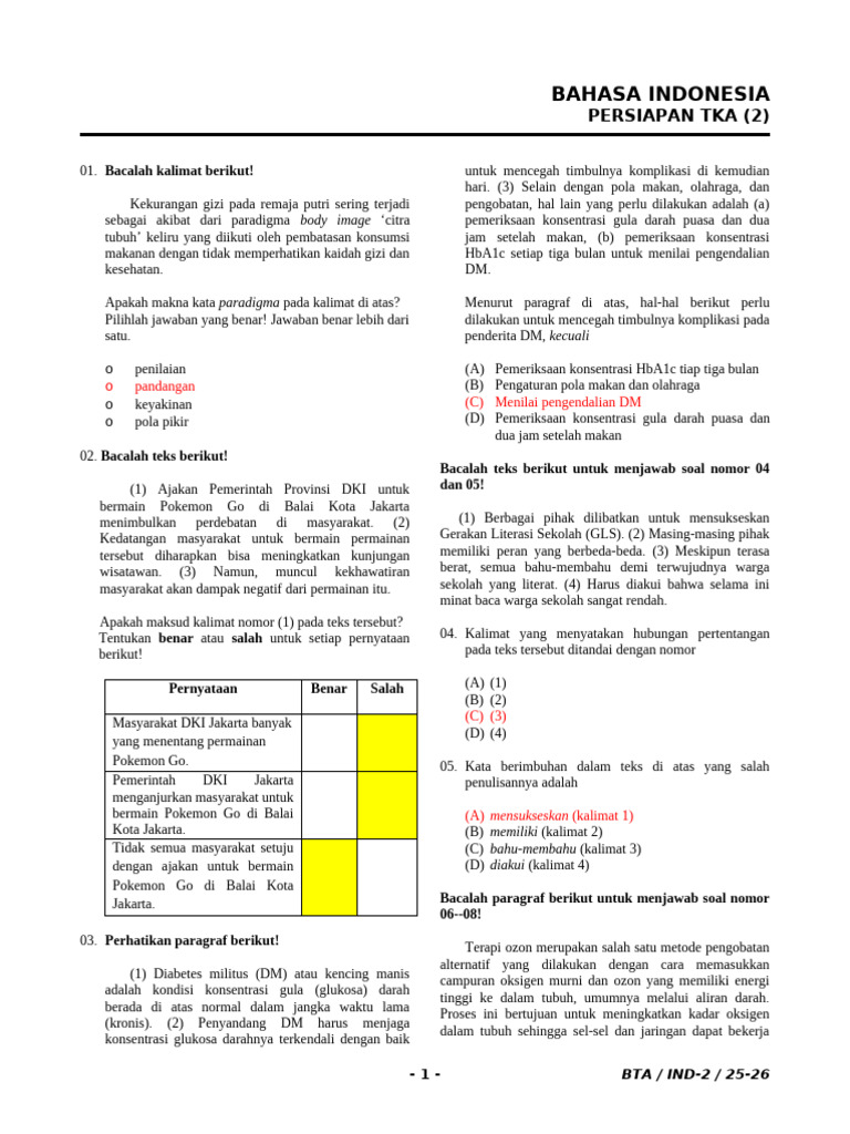 KJ - Ind - Tka 9 SMP 2 - Sem-2 - 2025-2026 | PDF
