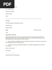 Contoh surat memohon cuti sekolah