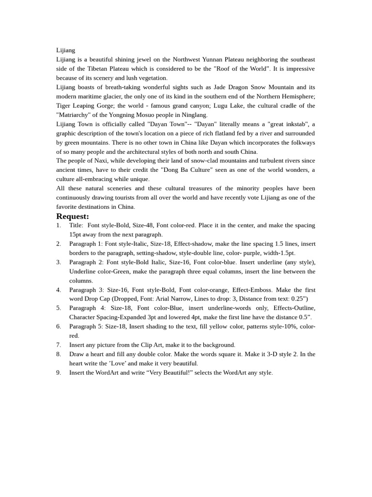 Exercise 1 | PDF