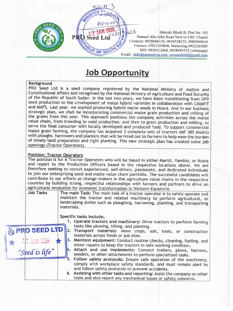 Job Opportunity | PDF