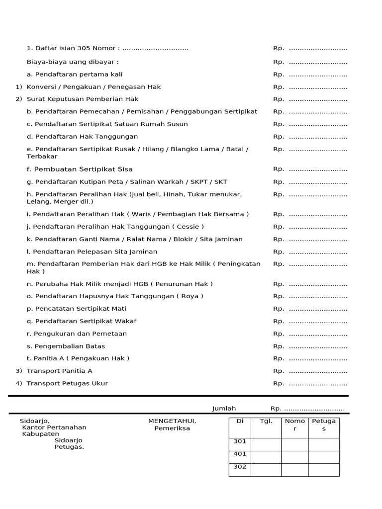 Daftar Isi Model A | PDF
