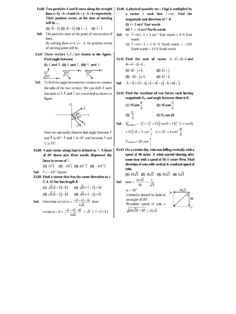 Vectors DPP 01 | PDF