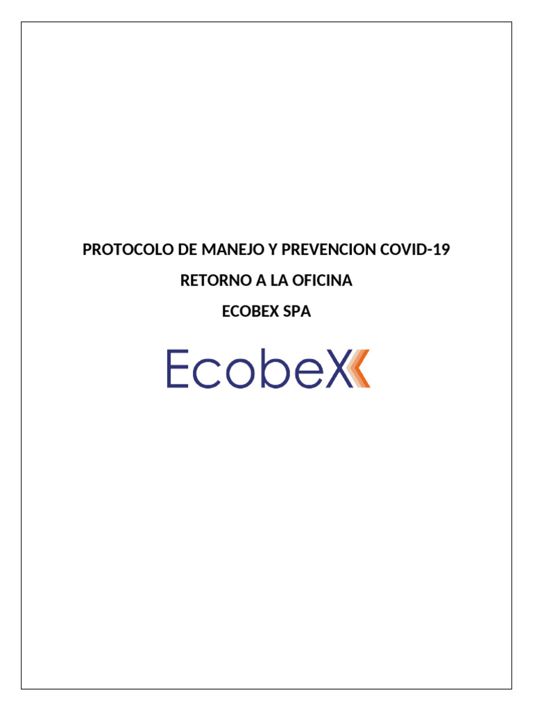 Protocolo de Manejo y Prevencion Covid | PDF