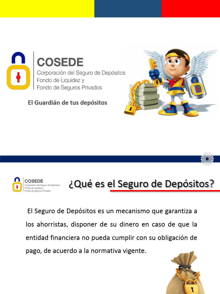Diapositivas COSEDE Para Página Web | PDF | Seguro | Bancos