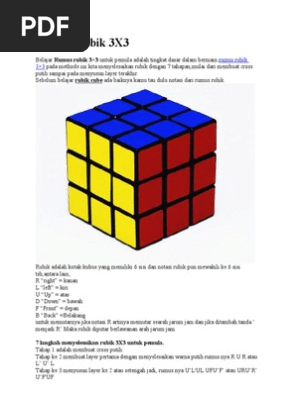 Rumus Rubik 3x3