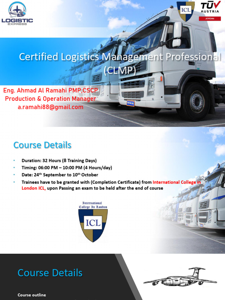 CLMP - 1 Introduction To Logistics & Supply Chain | PDF | Logistics ...