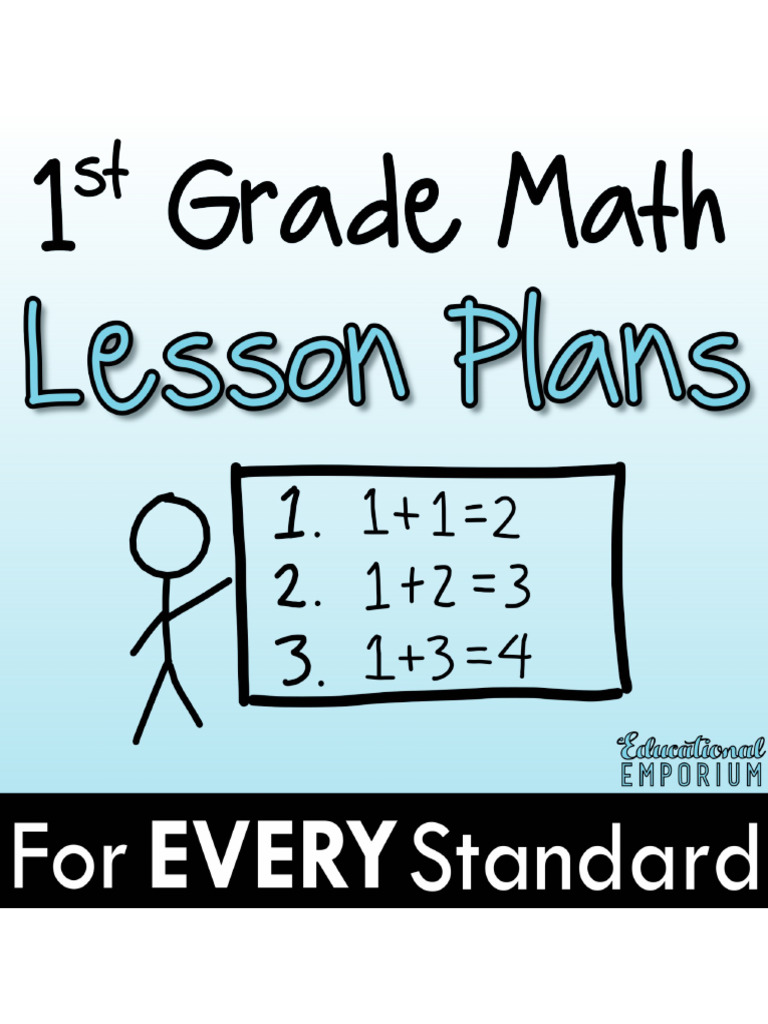1stGradeMathLessonPlansandPacingGuide 1 | PDF | Curriculum