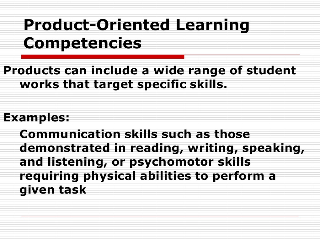 ProductOriented Learning Competencies Expert Competence (Human