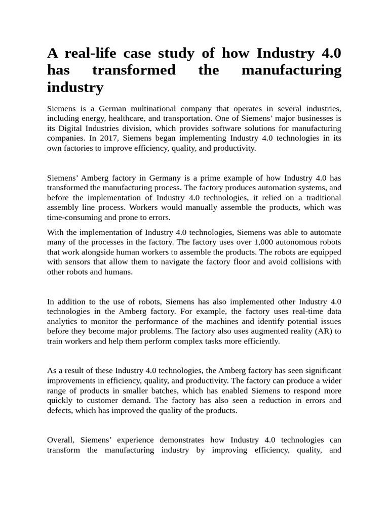 Industry 4.0 | PDF | Internet Of Things | Artificial Intelligence