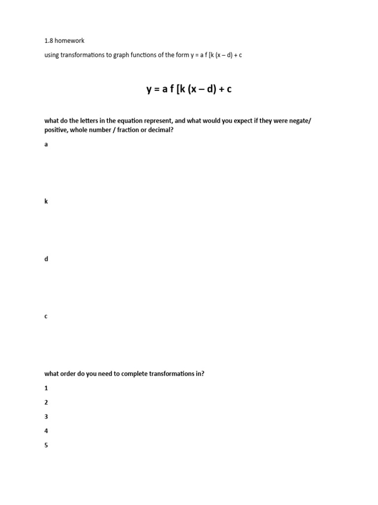 1.8 Homework | PDF