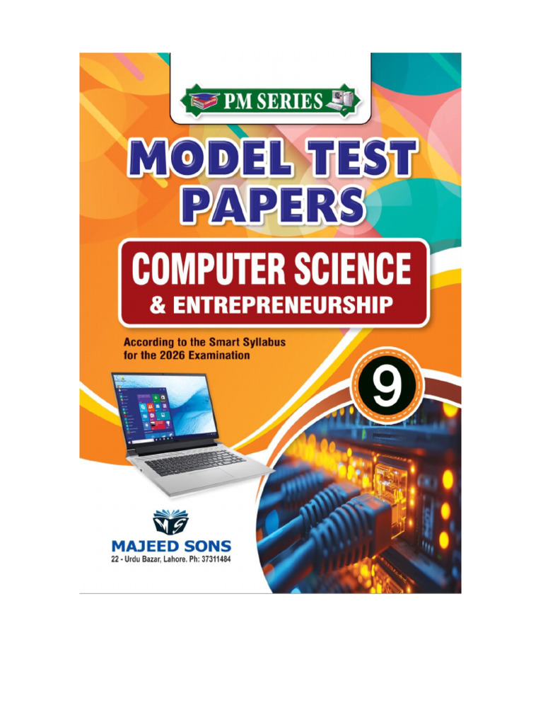 General - Computer Science Model Papers 9th (Eng Medium) | PDF ...