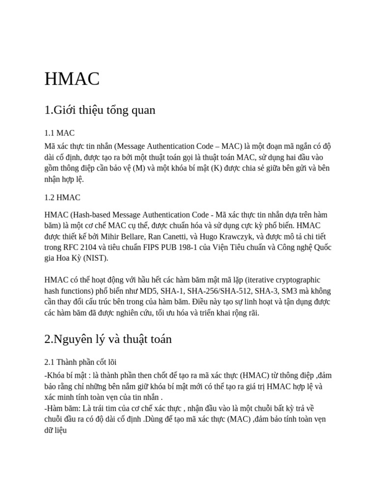 HMAC | PDF