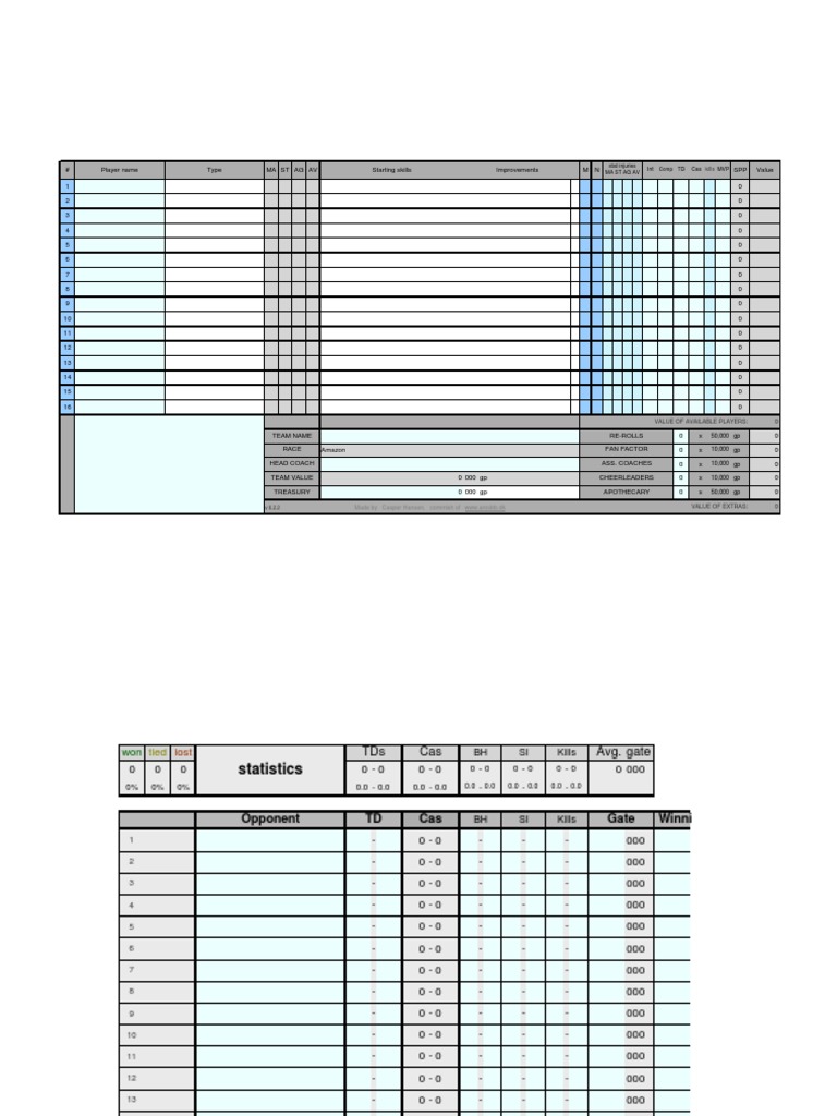 Player Stats and Team Value Overview | PDF | American Football ...