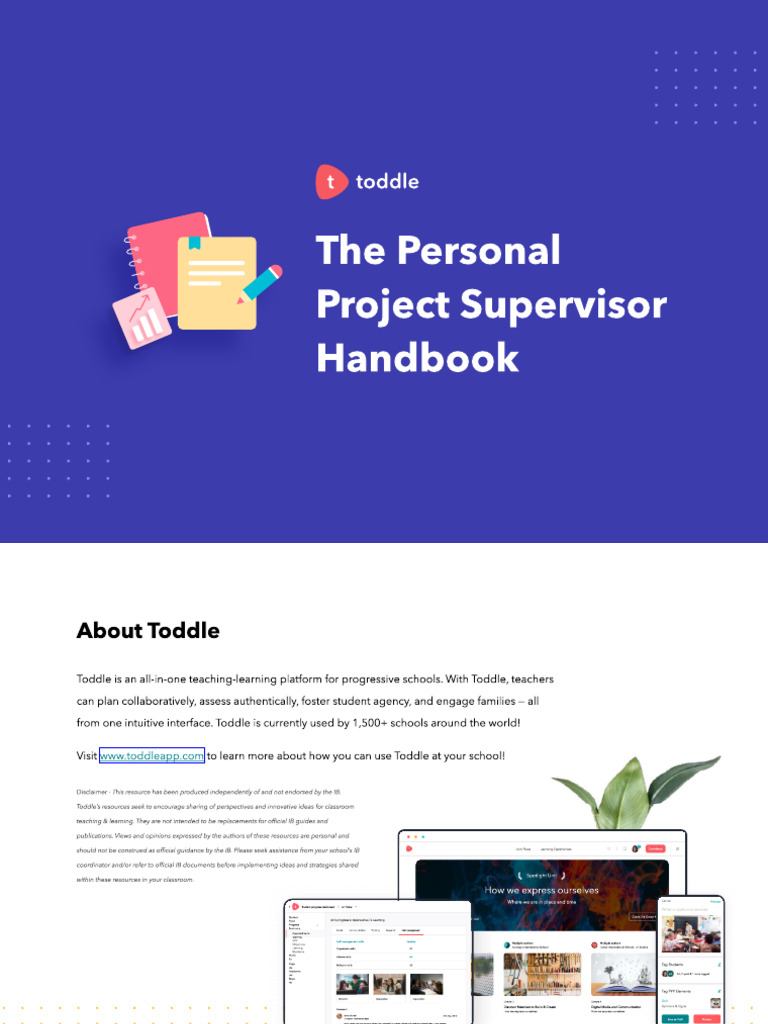 Personal Project Supervisor Handbook 2021 | PDF | Goal | Learning