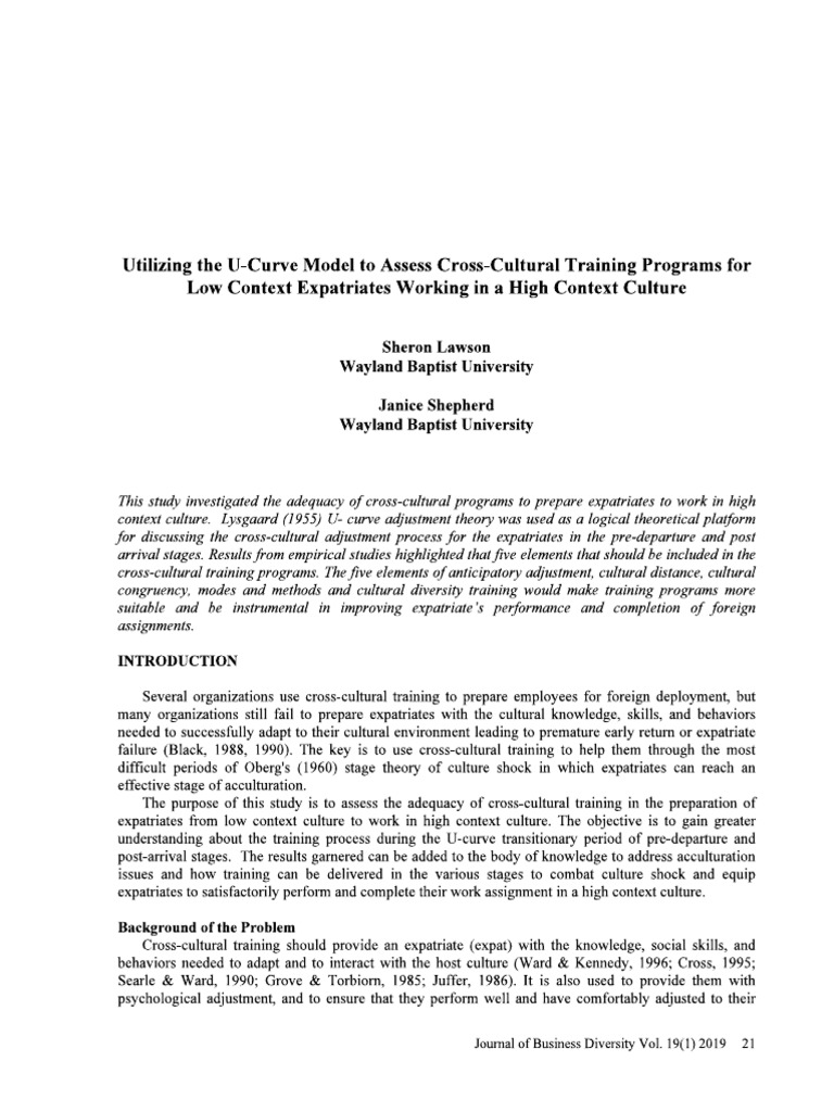 Utilizing The U-Curve Model To | PDF