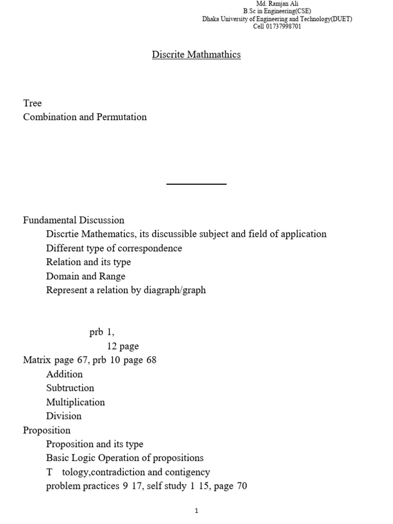 Discrite Math | PDF