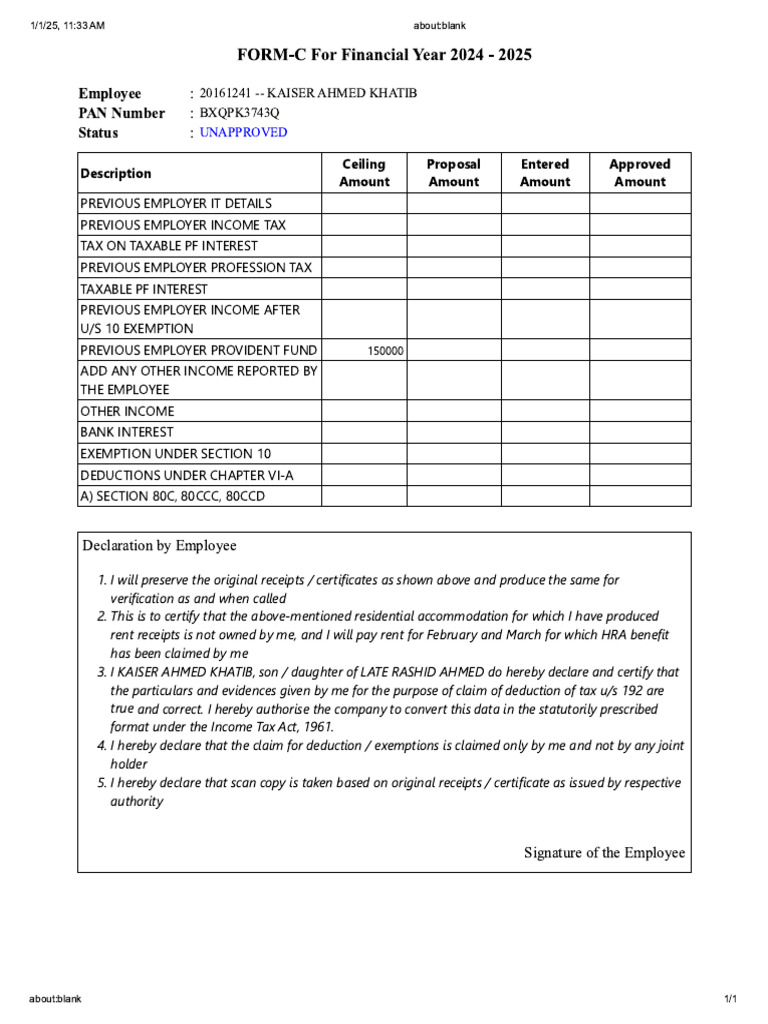 Form C | PDF