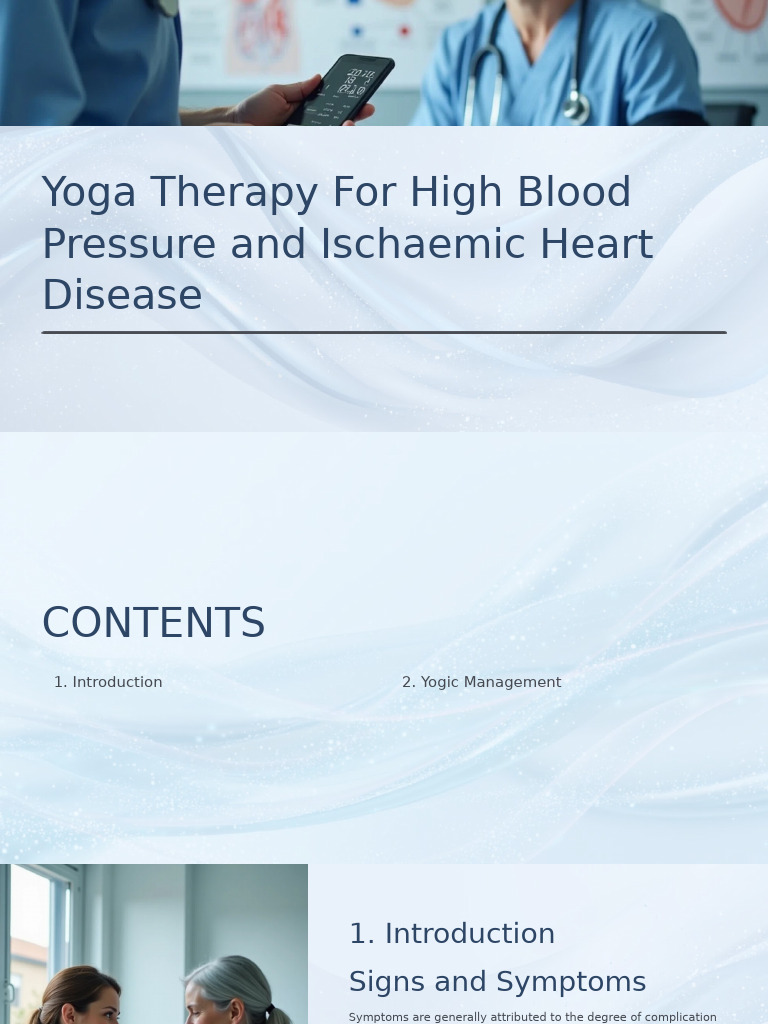 Yoga Therapy For Management of High Blood Pressure | PDF | Hypertension ...