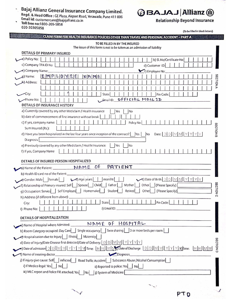 Demo Claim Form | PDF