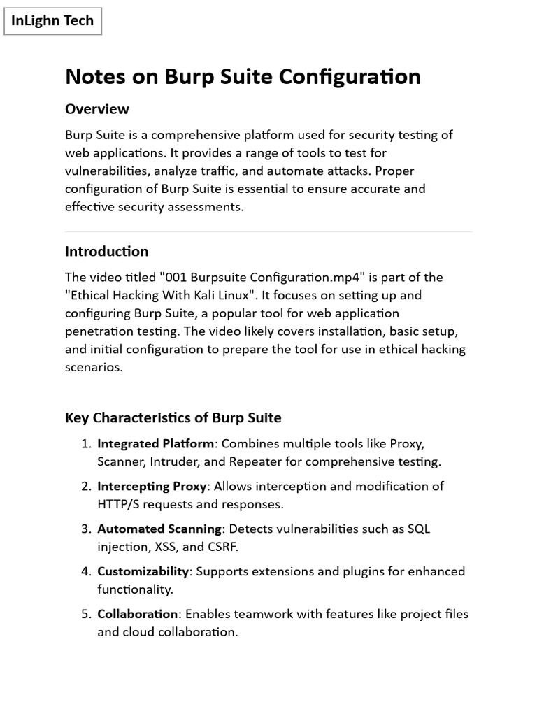 Burp Suite | PDF | Proxy Server | Security