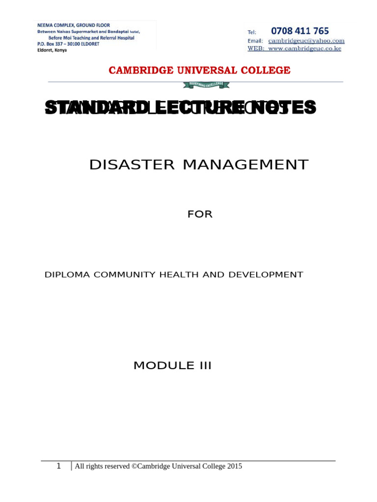 Disaster Management | PDF | Emergency Management | Earthquakes