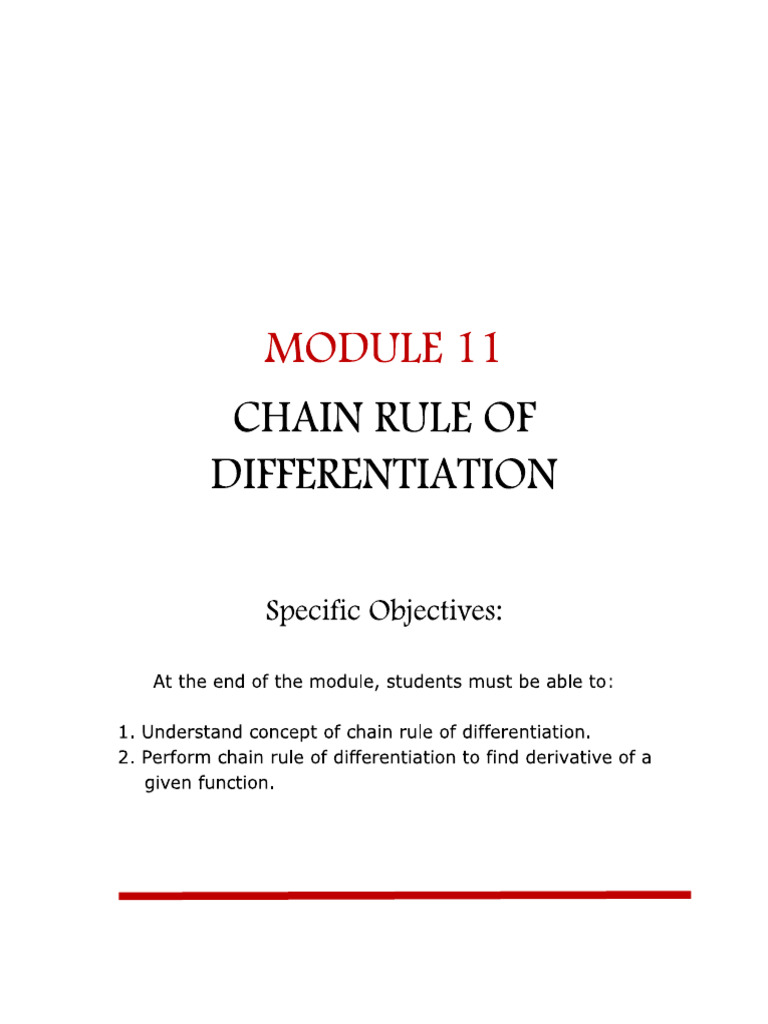 Chain Rule | PDF