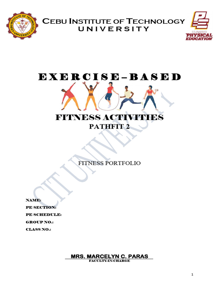 Pathfit 2 Fitness Portfolio 25-26 | PDF | Body Mass Index | Pulse