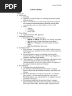 Download Technology Debate Outline by Jeremy Keeshin SN98971 doc pdf