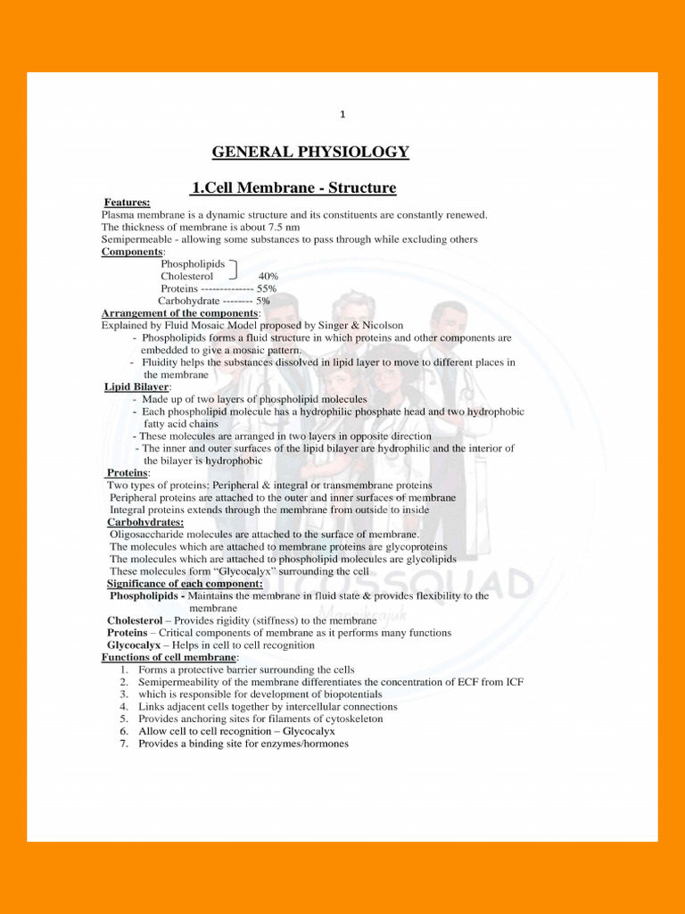 General Physiology | PDF
