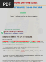 Total Station Setup and Data Transfer Guide | PDF | System Software ...