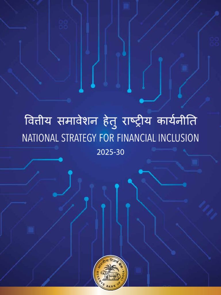 National Strategy For Financial Inclusion 2025-30 (Original) | PDF ...